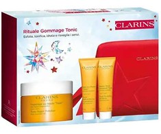 „Clarins Rituale Gommage Tonikas“ kūno priežiūros dovanų rinkinys