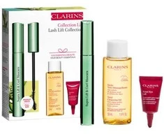 Set Clarins High Definition Eyes Blakstienų tušas Supra Lift &amp; Curl Juodas 8Ml + Total Eye Lift Sample 3Ml + Remove Make-up 50ml