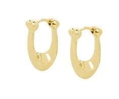 Coach Gold-plated oval earrings made of brass 37351447GLD710