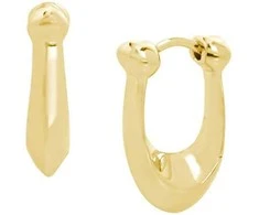 Coach Gold-plated oval earrings made of brass 37351447GLD710