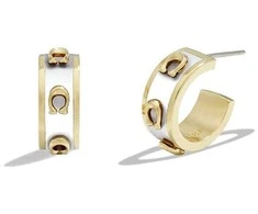Coach Stylish semicircular earrings for women 37448375GLD100