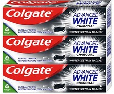 Colgate Advanced Baltas Charcoal whitening toothpaste 3 x 75 ml