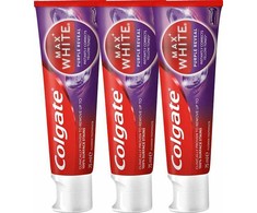 Colgate Dantų pasta Max Baltas Violetinė Trio 3 x 75 ml