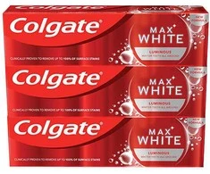 Colgate Whitening Max Baltas Luminous dantų pasta 3 x 75 ml