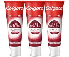 "Colgate" balinamoji dantų pasta "Max Baltas Expert Original" 3 x 75 ml