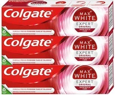 "Colgate" balinamoji dantų pasta "Max Baltas Expert Original" 3 x 75 ml