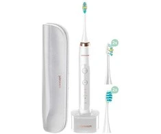 Concept „Sonic“ dantų šepetėlis su kelioniniu dėklu „Perfect Smile“, baltas ZK7010