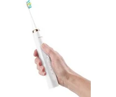 Concept „Sonic“ dantų šepetėlis su kelioniniu dėklu „Perfect Smile“, baltas ZK7010