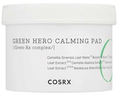 COSRX One Step Green Hero Calming Pad Raminantys valomieji vatos diskeliai, 70 vnt