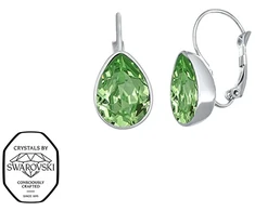 Crystalp Beautiful dangle earrings with Swarovski Sundrop crystal 42271.PER.E