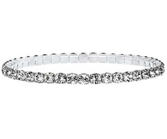 Crystalp Elastic tennis bracelet with clear Swarovski crystals Aura 22270.CRY.E