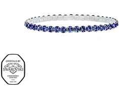 Crystalp Elastic tennis bracelet with mėlynas Swarovski crystals Aura 22270.SAP.E