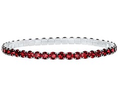 Crystalp Elastic tennis bracelet with red Swarovski crystals Aura 22270.SCA.E