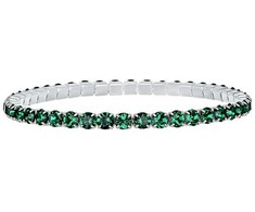 Crystalp Elastic tennis bracelet with žalias Swarovski crystals Aura 22270.EME.E