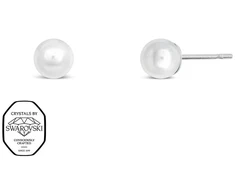 Crystalp Steel cores with Swarovski pearl Mini 4606.WHI.E