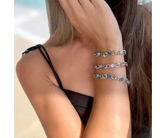Crystalp Charming bracelet with Swarovski crystals Solara 22295.PIN.E