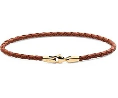 Daniel Wellington Brown Braided Leather Bracelet St Mawes Daniel DW0040174