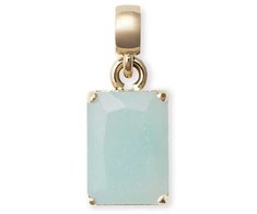 Daniel Wellington Žavus paauksuotas pakabukas su amazonitu „Charms DW00401473“