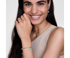 Daniel Wellington Žavus paauksuotas pakabukas su amazonitu „Charms DW00401473“