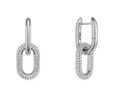 Daniel Wellington Elegantiški auskarai 2 in 1 Crystal Link DW00400612