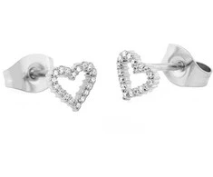 Daniel Wellington Glittering steel earrings Heart with cubic zirconia Mirelle DW00401610