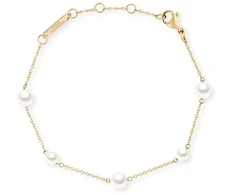 Daniel Wellington Gold-plated bracelet with Swarovski pearls Pearl Step DW00402107