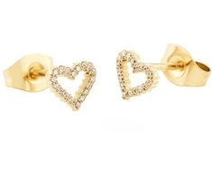 Daniel Wellington Gold-plated earrings Heart with cubic zirconia Mirelle DW00401608