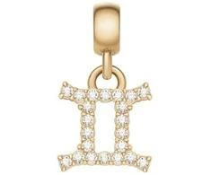 Daniel Wellington Auksuotas pakabukas su kristalais Dvyniai Crystal Zodiac DW00400758