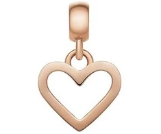Daniel Wellington Širdies formos pakabukas iš paauksuoto plieno Charms DW00400428