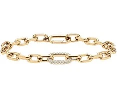 Daniel Wellington Prabangi paauksuota apyrankė su kristalais Crystal Link DW00400572