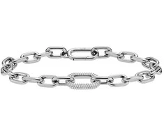 Daniel Wellington Prabangi plieninė apyrankė su kristalais Crystal Link DW00400608