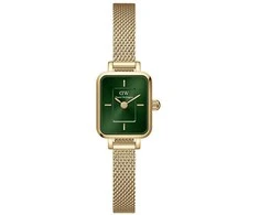 Laikrodis Daniel Wellington Micro Quadro Mini Evergold Emerald DW00100653