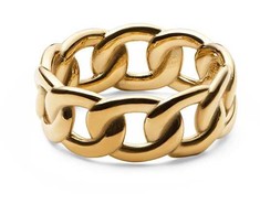 Daniel Wellington Modernus paauksuotas žiedas „Chunky Chain“ DW004008