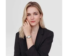 Laikrodis Daniel Wellington Ophelia Mini Mesh Baltas Sidabrinis DW00100938