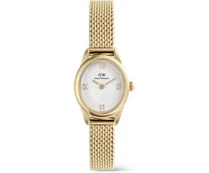 Laikrodis Daniel Wellington Ophelia Mini Mesh Baltas Gold DW00100939