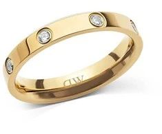 Daniel Wellington Original auksinis-plated ring with cubic zirconias Classic Lumine DW0040171