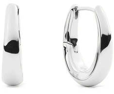 Daniel Wellington Ovalūs plieniniai auskarai Flow DW00402077