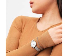 Moteriškas laikrodis DANIEL WELLINGTON DW00100684. Kvarcinis, spalvotas FLOCK.