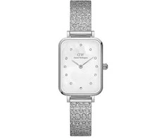 MOTERIŠKAS LAIKRODIS DANIEL WELLINGTON Quadro Lumine presuotas pianinas 20mm DW00100580 + DĖŽĖ (zw519c)