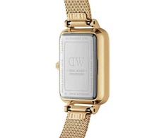 MOTERIŠKAS LAIKRODIS DANIEL WELLINGTON Quadro Lumine Pressed Piano 20mm DW00100582 + DĖŽUTĖ (zw519a)