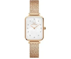 Moteriškas laikrodis DANIEL WELLINGTON Quadro Lumine Pressed Piano 20mm DW00100578 + BOX (zw519b)