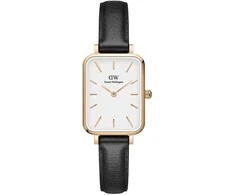 DANIEL WELLINGTON MOTERIS LAIKRODIS DW00100434 – Quadro Pressed Sheffield Gold 32mm + DĖŽĖ