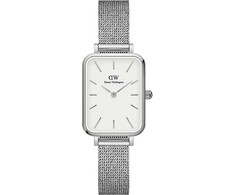 Laikrodis Daniel Wellington Quadro 20X26 Pressed Sterling S Baltas DW00100438