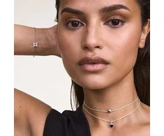 Daniel Wellington Sidabrinis pakabukas su juoda širdele ir pakabukais DW00401052