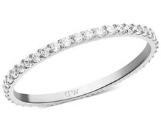 Daniel Wellington Sparkling steel ring with cubic zirconia Mirelle DW0040157