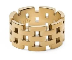 Daniel Wellington Stunning auksinis-plated steel ring 5-Link DW0040100