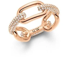 Daniel Wellington Stilingas bronzinis žiedas Crystal Link DW0040057