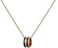 Daniel Wellington Stilingas bronzinis karoliai su apvaliu pakabuku Emalie DW00400305