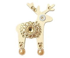 Deers Deer mini brooch Miss rusvai gelsvas