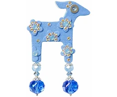 Deers Mini brooch doe Forget-me-not